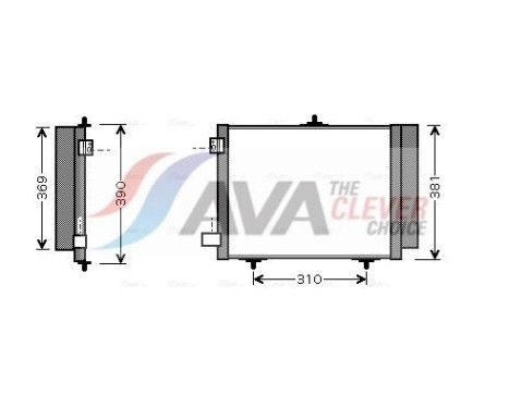 Condenser, air conditioning CN5205 Ava Quality Cooling