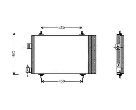 Condenser, air conditioning CNA5173D Ava Quality Cooling