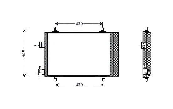 Condenser, air conditioning CNA5173D Ava Quality Cooling
