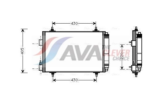 Condenser, air conditioning CNA5192D Ava Quality Cooling