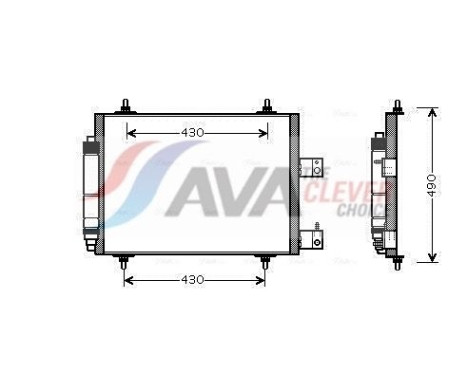 Condenser, air conditioning CNA5213D Ava Quality Cooling