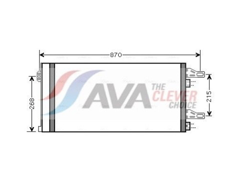 Condenser, air conditioning CNA5246D Ava Quality Cooling
