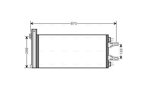 Condenser, air conditioning CNA5248D Ava Quality Cooling