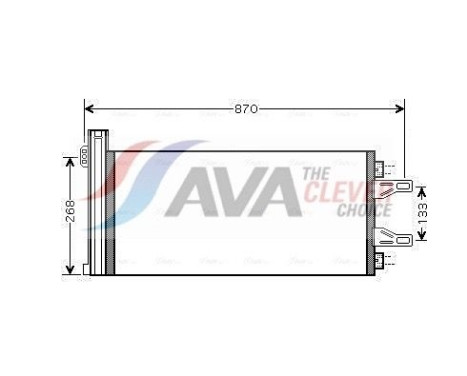 Condenser, air conditioning CNA5248D Ava Quality Cooling