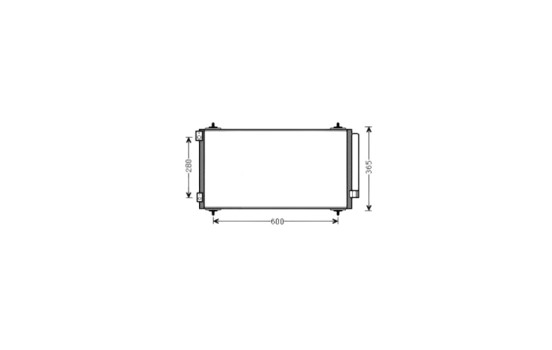 Condenser, air conditioning CNA5271D Ava Quality Cooling