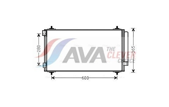 Condenser, air conditioning CNA5271D Ava Quality Cooling, Image 2
