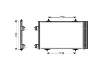 Condenser, air conditioning CNA5272D Ava Quality Cooling