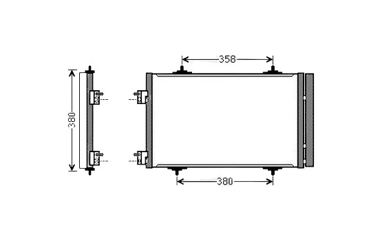 Condenser, air conditioning CNA5272D Ava Quality Cooling