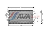 Condenser, air conditioning CR5023 Ava Quality Cooling
