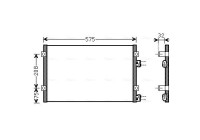 Condenser, air conditioning CR5071 Ava Quality Cooling