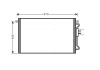 Condenser, air conditioning CRA5075 Ava Quality Cooling