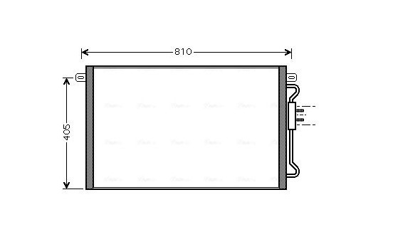 Condenser, air conditioning CRA5075 Ava Quality Cooling