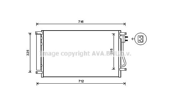 Condenser, air conditioning CT5038D Ava Quality Cooling