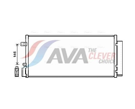 Condenser, air conditioning CT5062D Ava Quality Cooling, Image 2