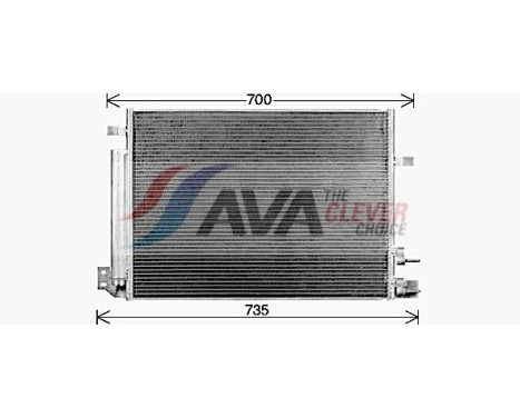 Condenser, air conditioning CT5084D Ava Quality Cooling