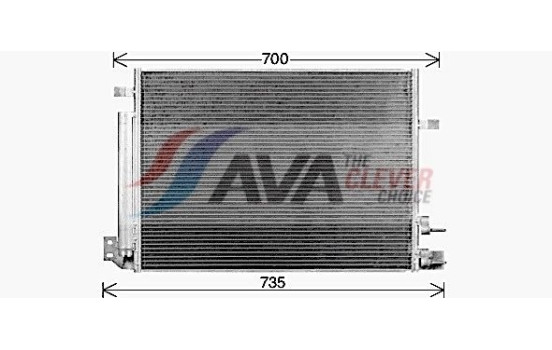 Condenser, air conditioning CT5084D Ava Quality Cooling