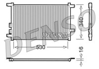 Condenser, air conditioning DCN01011 Denso