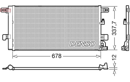 Condenser, air conditioning DCN02001 Denso