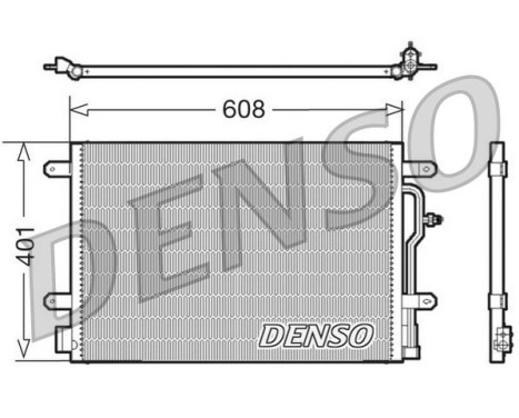 Condenser, air conditioning DCN02011 Denso