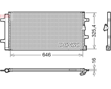 Condenser, air conditioning DCN02041 Denso