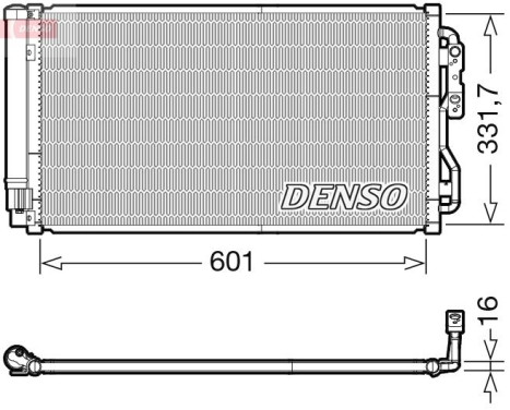 Condenser, air conditioning DCN05033 Denso