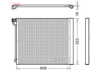 Condenser, air conditioning DCN05034 Denso