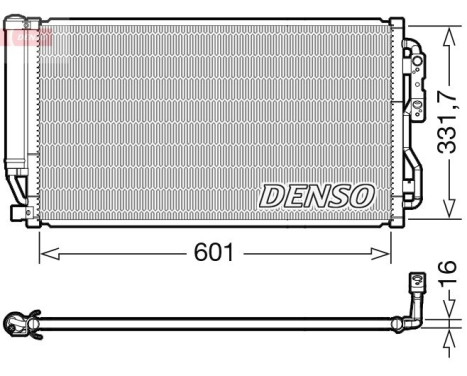 Condenser, air conditioning DCN05035 Denso