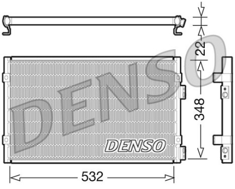 Condenser, air conditioning DCN06002 Denso