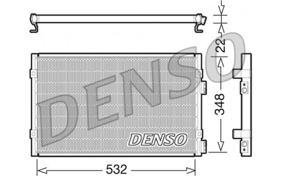 Condenser, air conditioning DCN06002 Denso