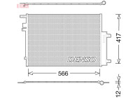 Condenser, air conditioning DCN06017 Denso