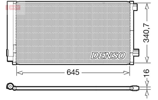 Condenser, air conditioning DCN06020 Denso