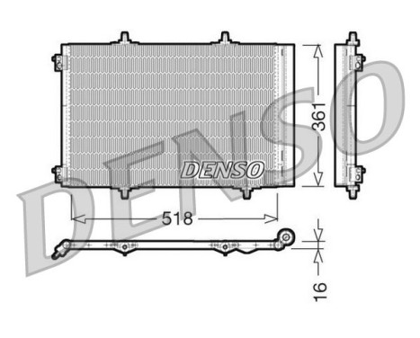 Condenser, air conditioning DCN07013 Denso