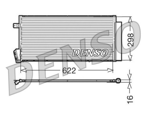 Condenser, air conditioning DCN09018 Denso, Image 2