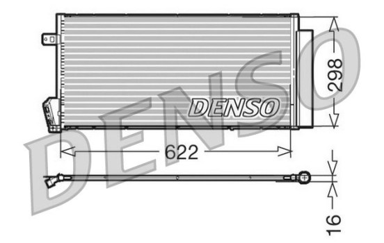 Condenser, air conditioning DCN09018 Denso, Image 2