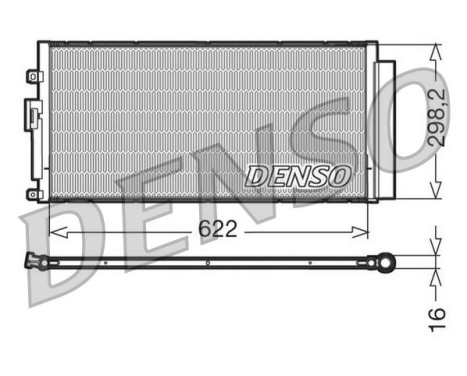 Condenser, air conditioning DCN09046 Denso, Image 3
