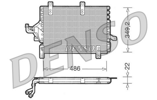 Condenser, air conditioning DCN09141 Denso