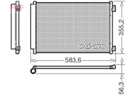 Condenser, air conditioning DCN09146 Denso
