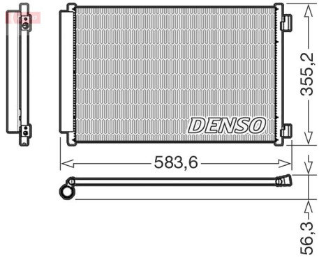 Condenser, air conditioning DCN09146 Denso