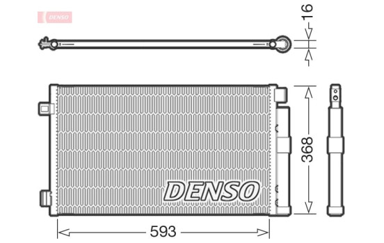 Condenser, air conditioning DCN09147 Denso