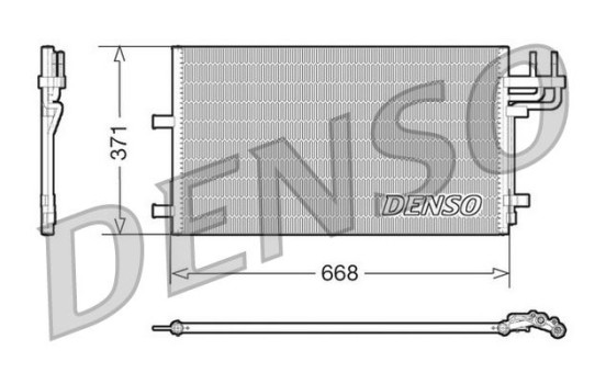 Condenser, air conditioning DCN10007 Denso