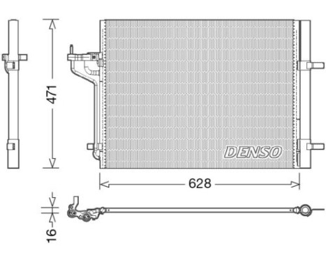 Condenser, air conditioning DCN10029 Denso