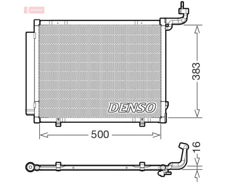 Condenser, air conditioning DCN10057 Denso