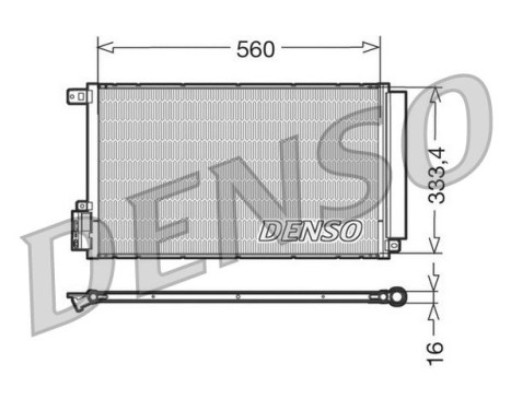Condenser, air conditioning DCN13109 Denso