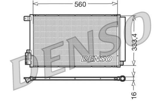 Condenser, air conditioning DCN13109 Denso