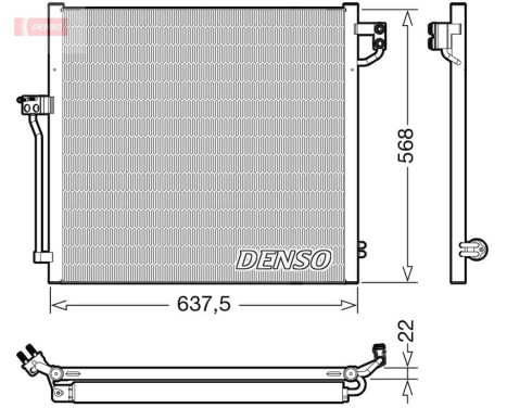 Condenser, air conditioning DCN17058 Denso