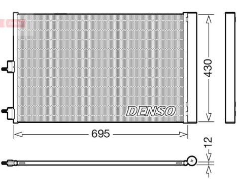 Condenser, air conditioning DCN17061 Denso