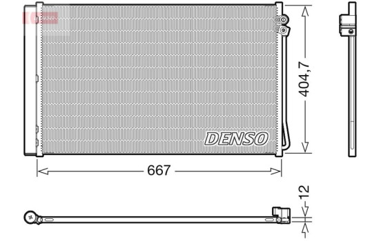 Condenser, air conditioning DCN17062 Denso