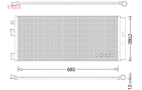Condenser, air conditioning DCN20023 Denso