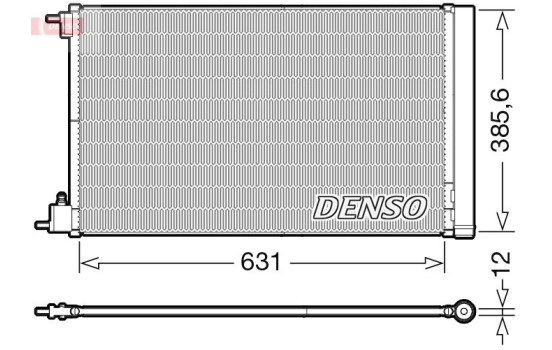 Condenser, air conditioning DCN20039 Denso