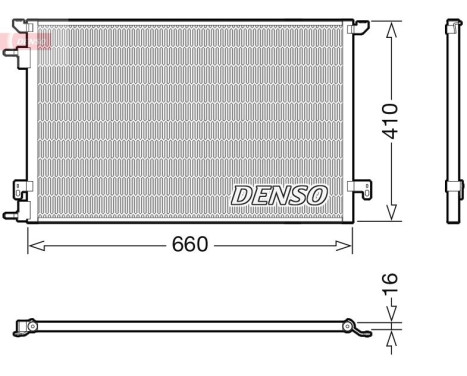 Condenser, air conditioning DCN20045 Denso, Image 3